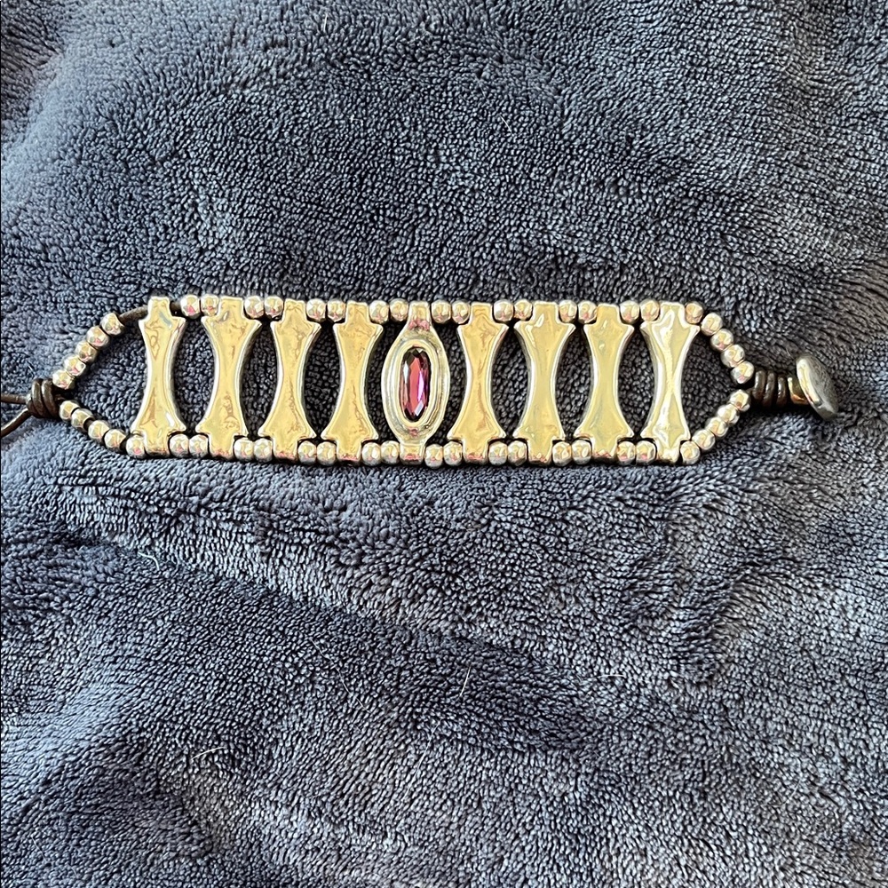 UNO de 50 Silver and Amethyst Bracelet